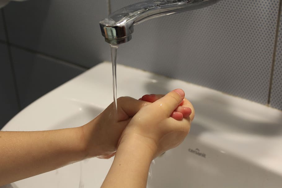 hygiene-child-hand-washing-the-purity-of-the